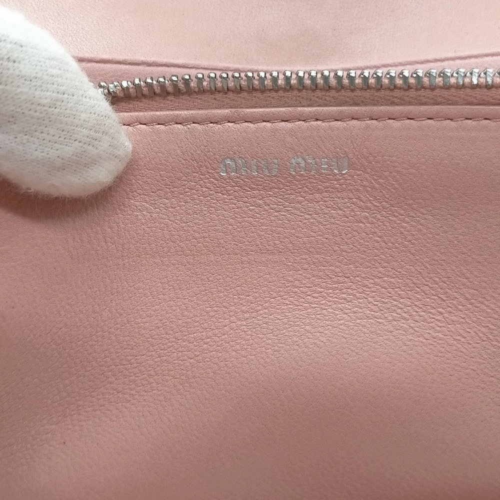 Miu Miu Pink Quilted Clutch with Silver Hardware - Picture 5 of 8